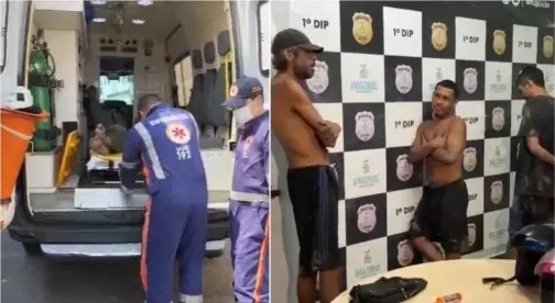 Homem é espancado e torturado por tribunal do crime na Praça 14