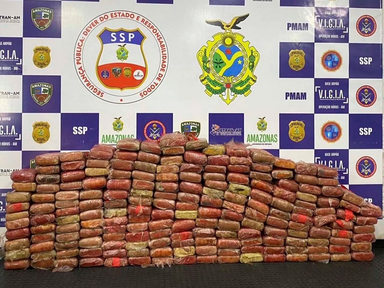 Trio é flagrado por policiais da Base Arpão com 200kg de entorpecentes