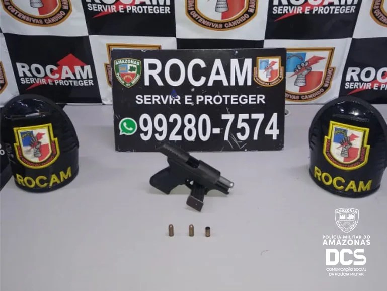Polícia Militar detém homem com arma de fogo no Mutirão