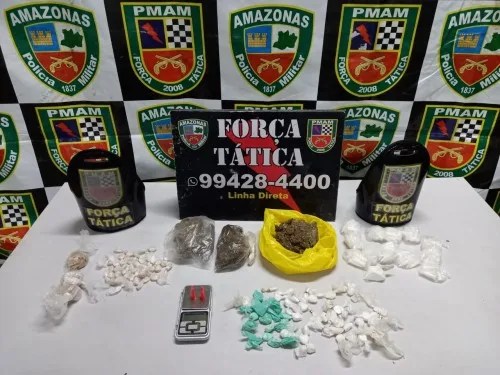 Homem é preso com sacola cheia de drogas no Japiim