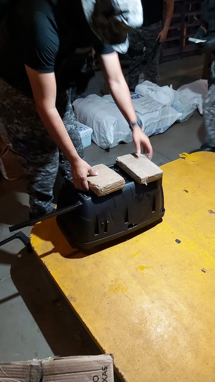 Durante operação, polícia apreende 2 kg de maconha em caixa de som no AM