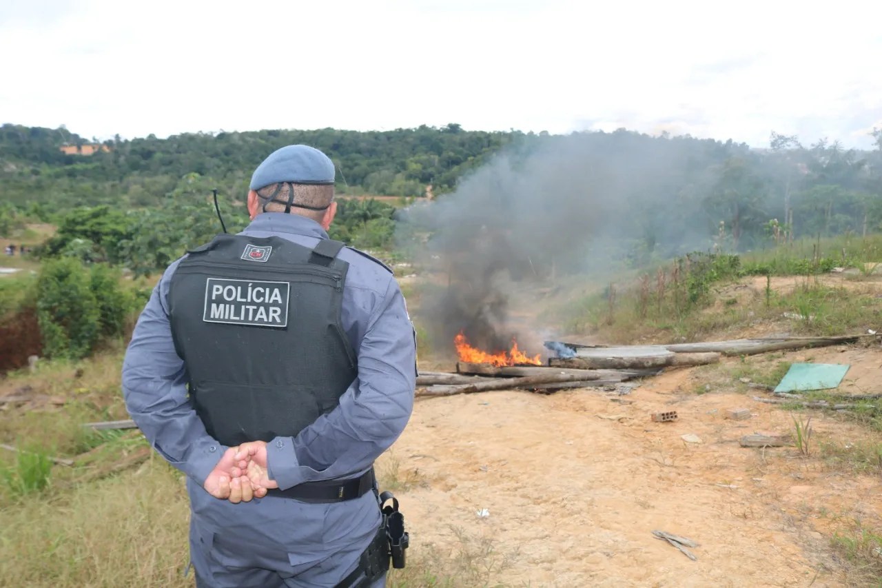 Reocupação em Monte Horebe é desmobilizada pela PM em Manaus
