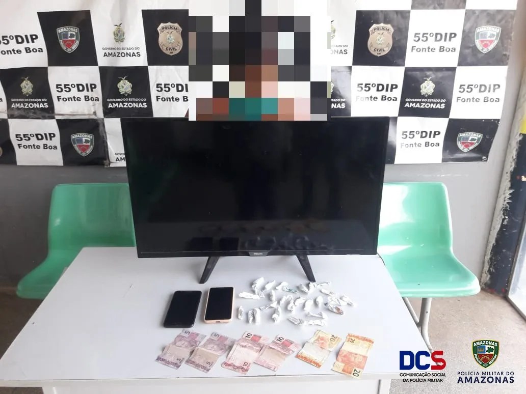 Polícia prende homem por tráfico de drogas no interior do AM