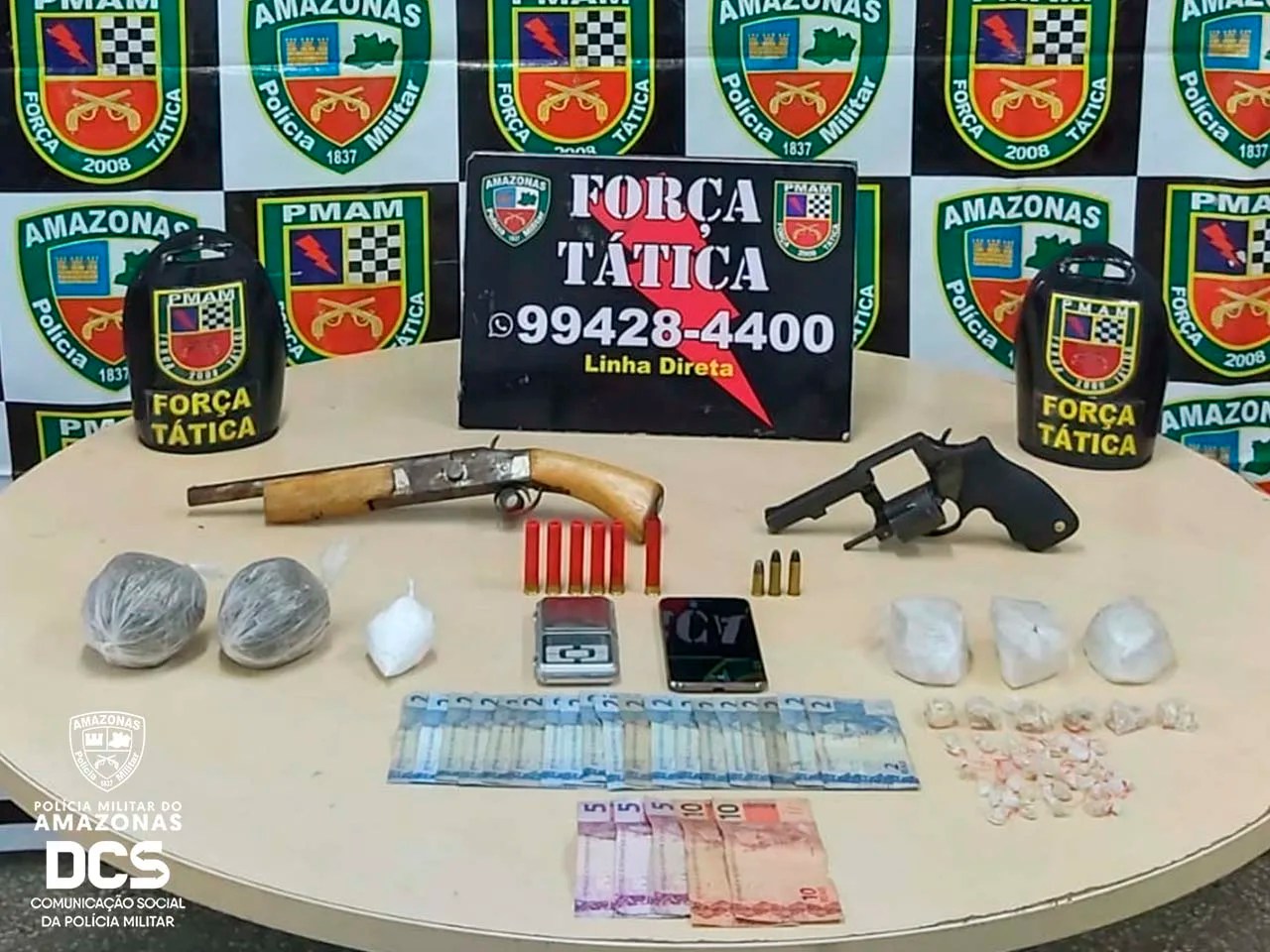 Homem é preso com armas de fogo e drogas no bairro Zumbi