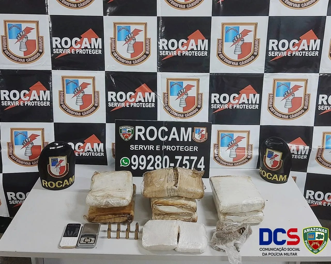 Rocam prende homem com mais de 8 quilos de drogas no Japiim
