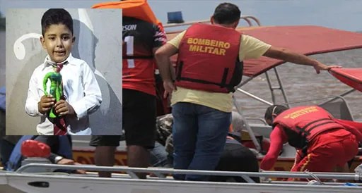 Corpo de criança que desapareceu após acidente de barco é encontrado por familiares