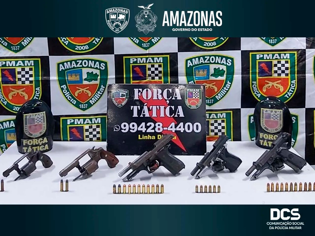 Força Tática encerra trimestre com balanço de mais de 200 detenções e 143 armas apreendidas na capital