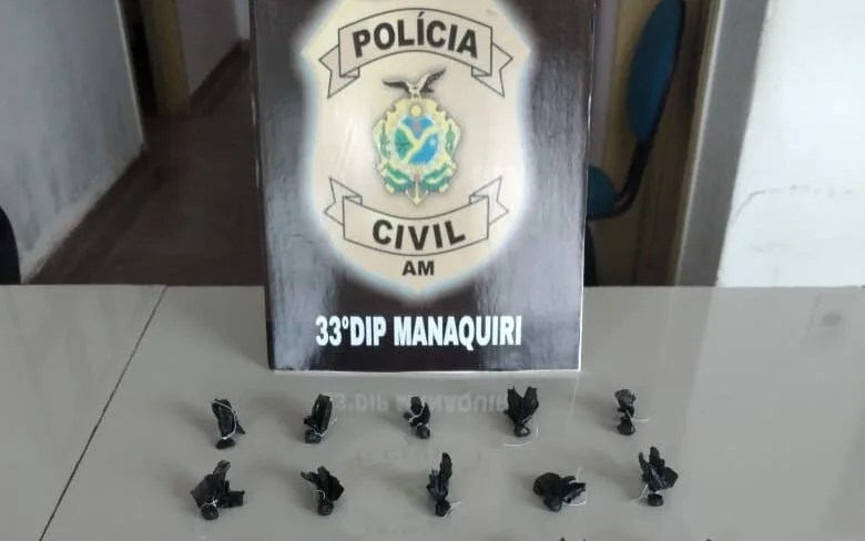 Polícia Civil prende ‘Bruninho’ com 25 porções de oxi no interior do AM