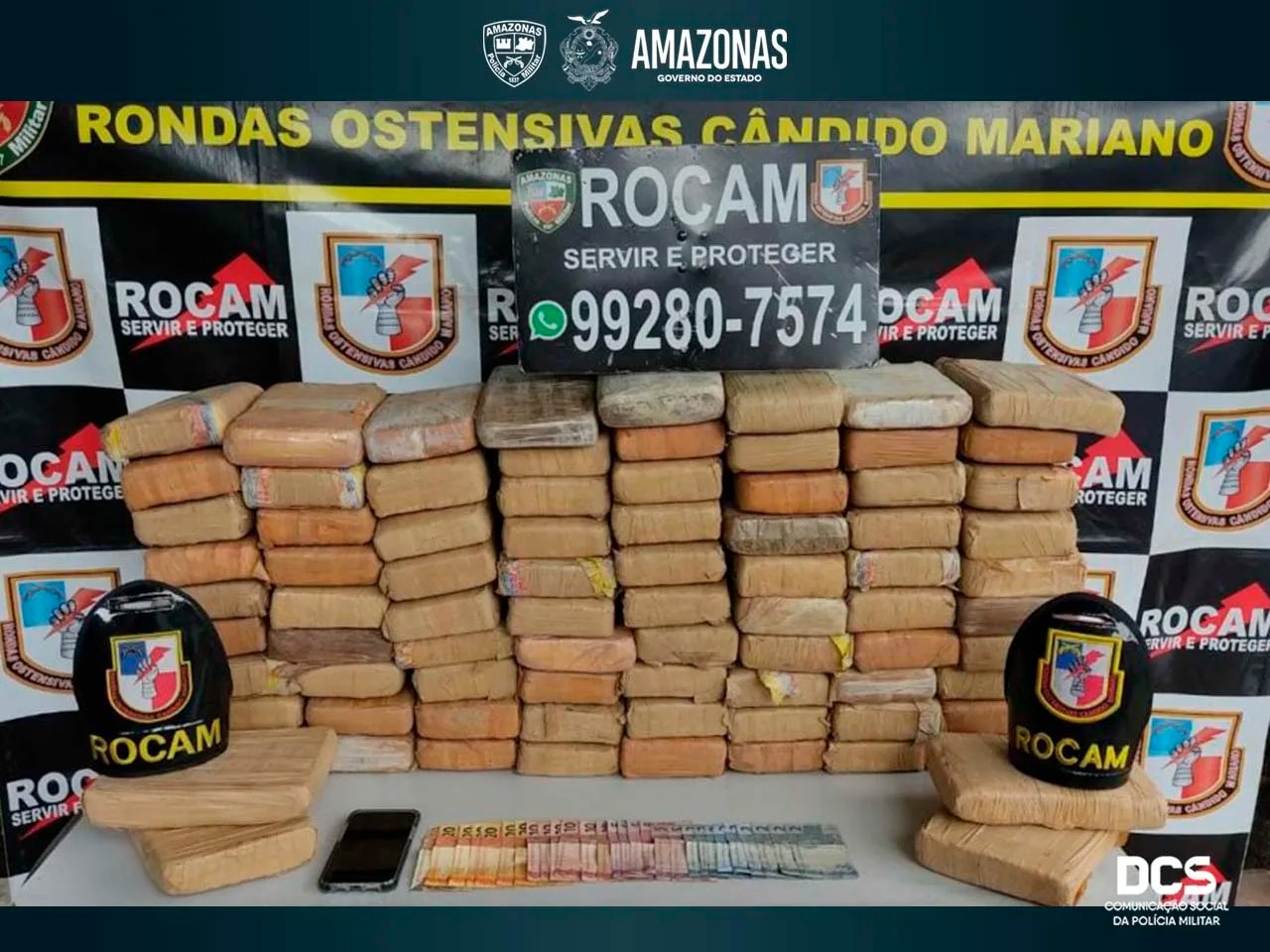 Durante o final de semana, PM prendeu oito pessoas e apreendeu drogas no interior do AM