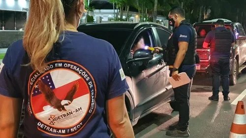 Detran-AM realiza operações de fiscalização e flagra 58 motoristas alcoolizados no fim de semana