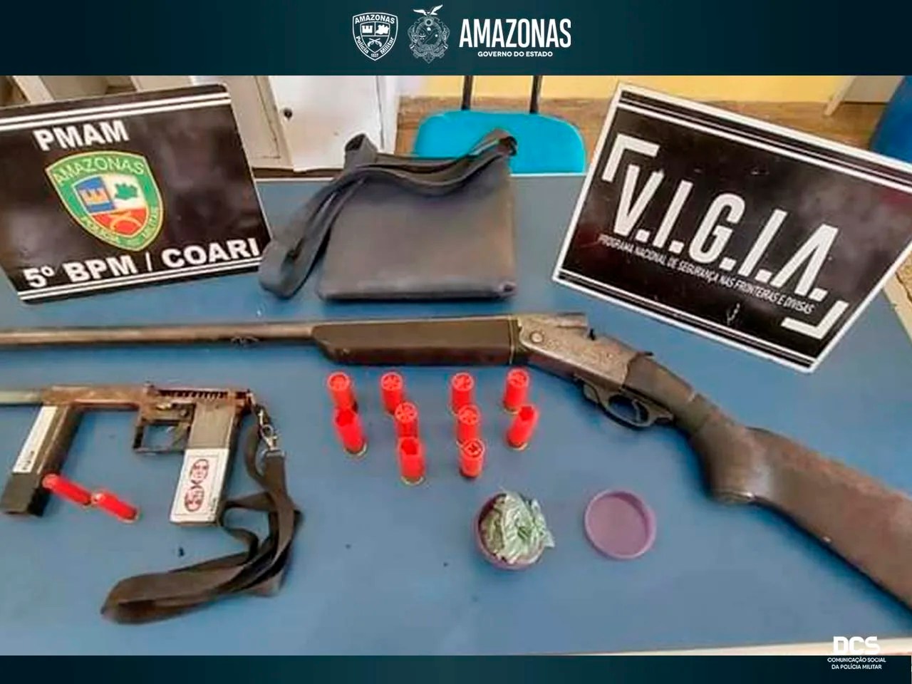 Polícia Militar detém três homens com armas e munições no interior do AM