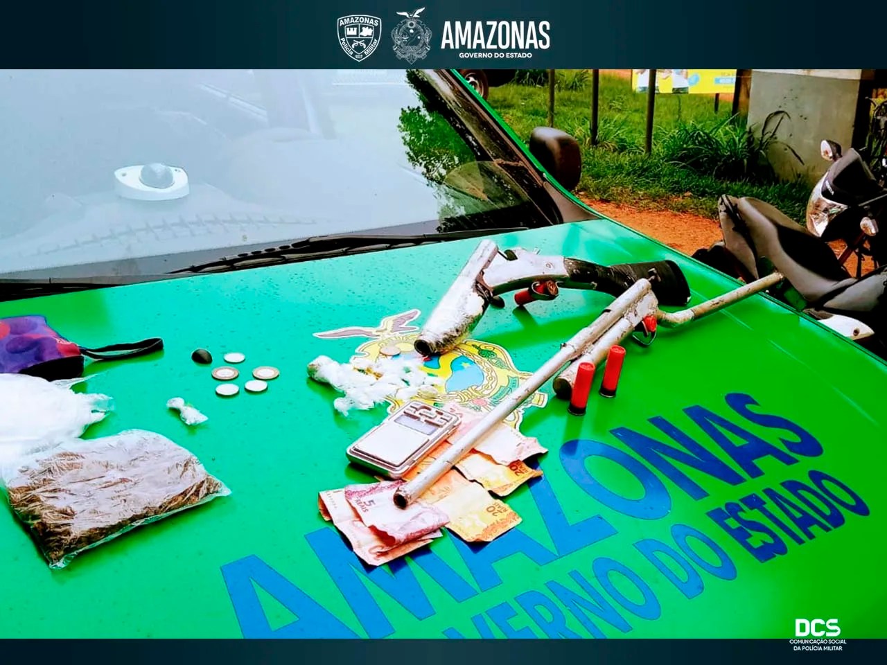 Criança de 11 anos é apreendido com armas e drogas no interior do Amazonas