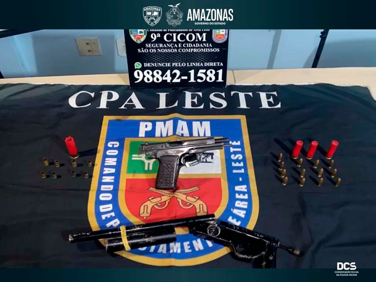 Integrantes de facções são presos com armas e munições, na zona Leste de Manaus