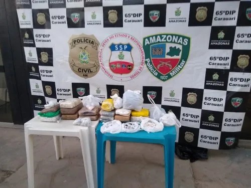 Polícias Civil e Militar incineram 20 quilos de entorpecentes no interior do AM