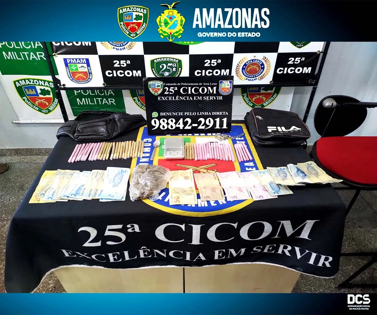 Dupla tenta fugir, mas acaba presa por tráfico de drogas na zona Leste de Manaus