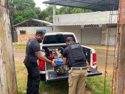 Em Novo Airão, PC-AM deflagra ação policial e detém sete pessoas por furto qualificado e receptação