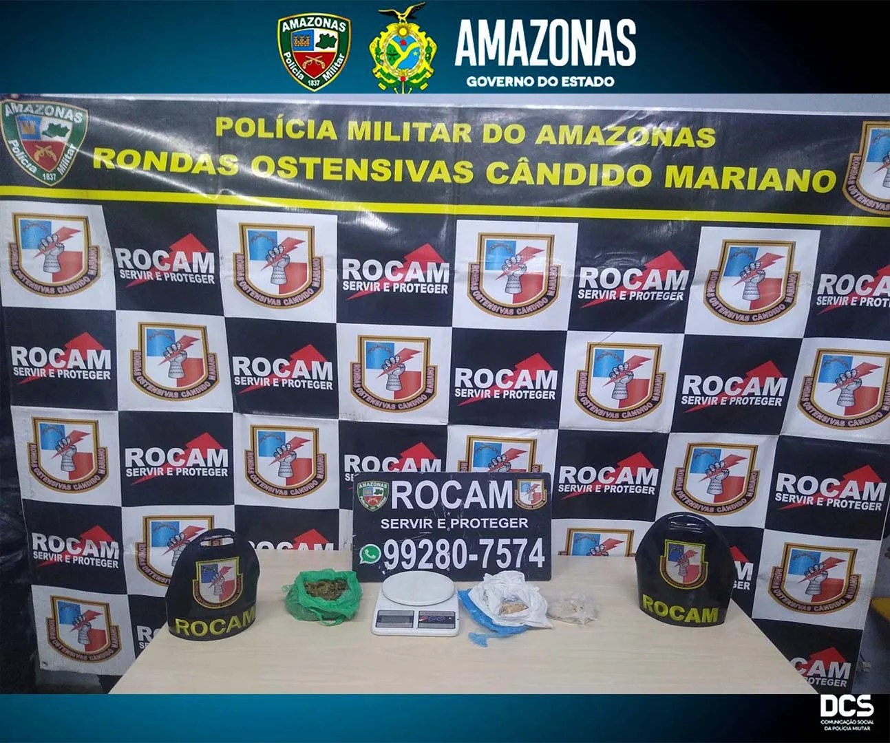 Polícia Militar prende homem em posse de drogas no bairro Novo Aleixo