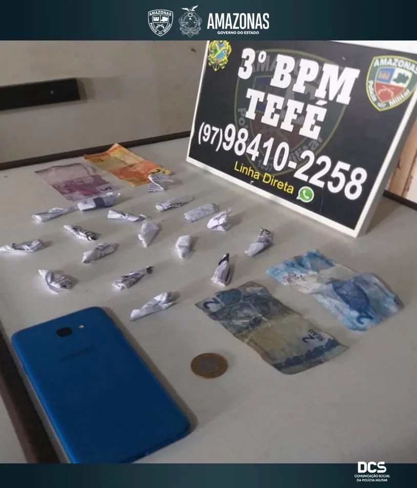 Homem é preso por tráfico de drogas no interior do AM