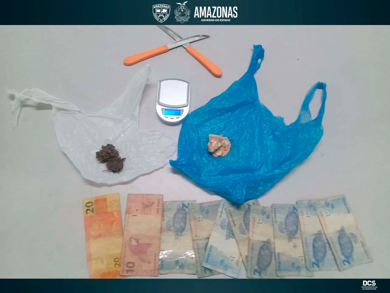 “Novinho” é preso com drogas na Manaus Moderna