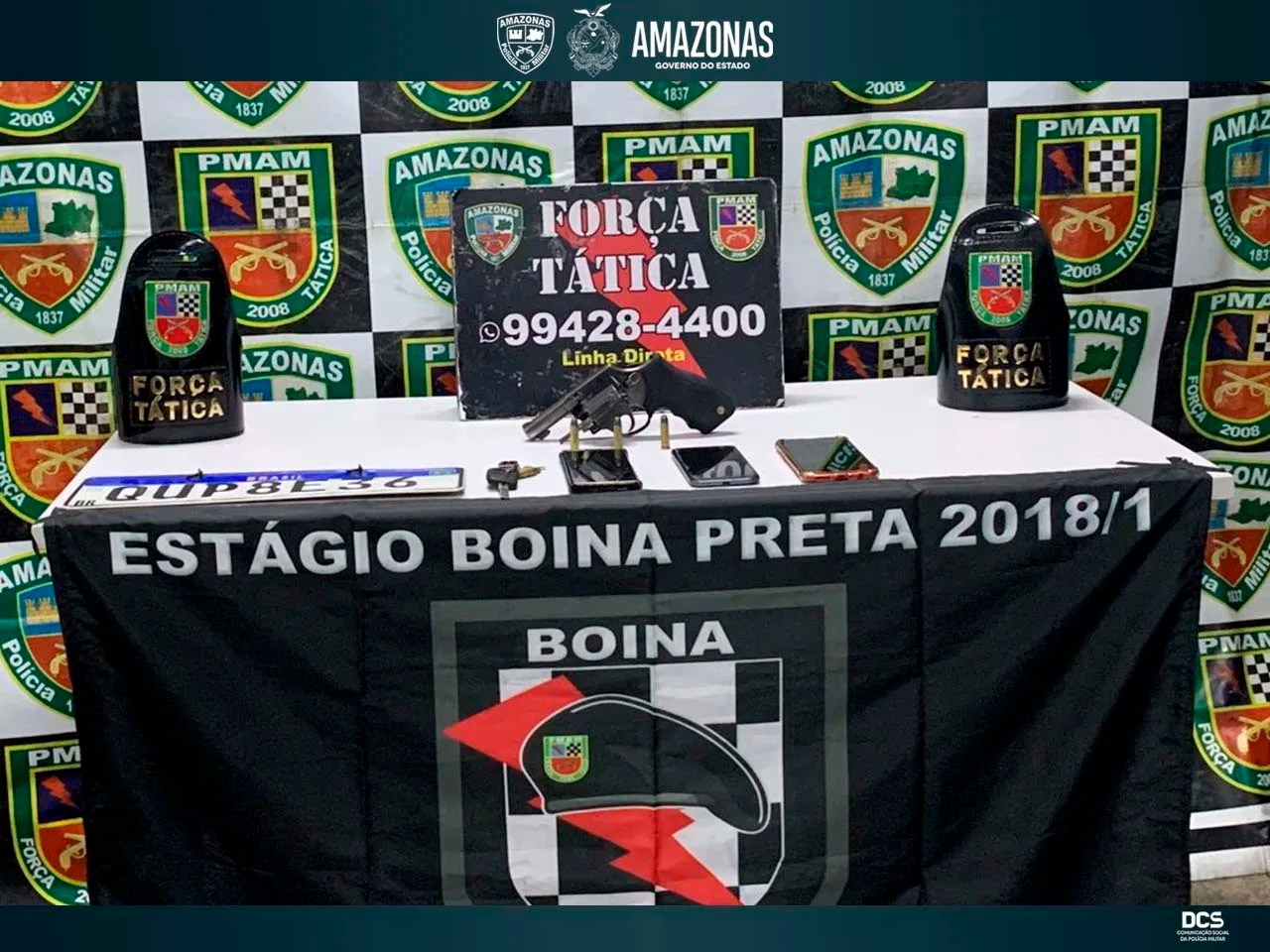 Força Tática prende seis em posse ilegal de armas de fogo, em Manaus