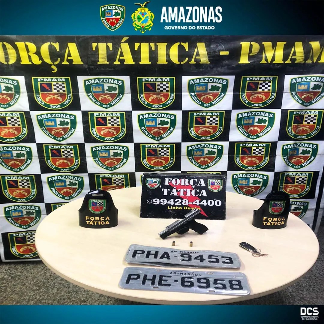 Polícia Militar prende homem com arma de fogo, na zona Oeste