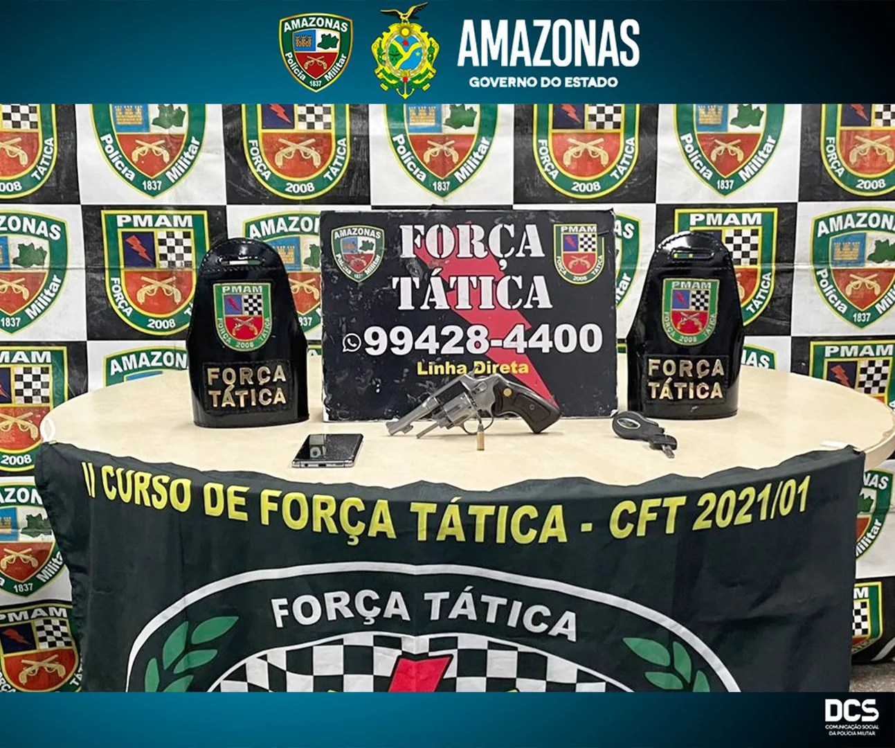 Força Tática prende homem em posse de arma de fogo na zona Leste