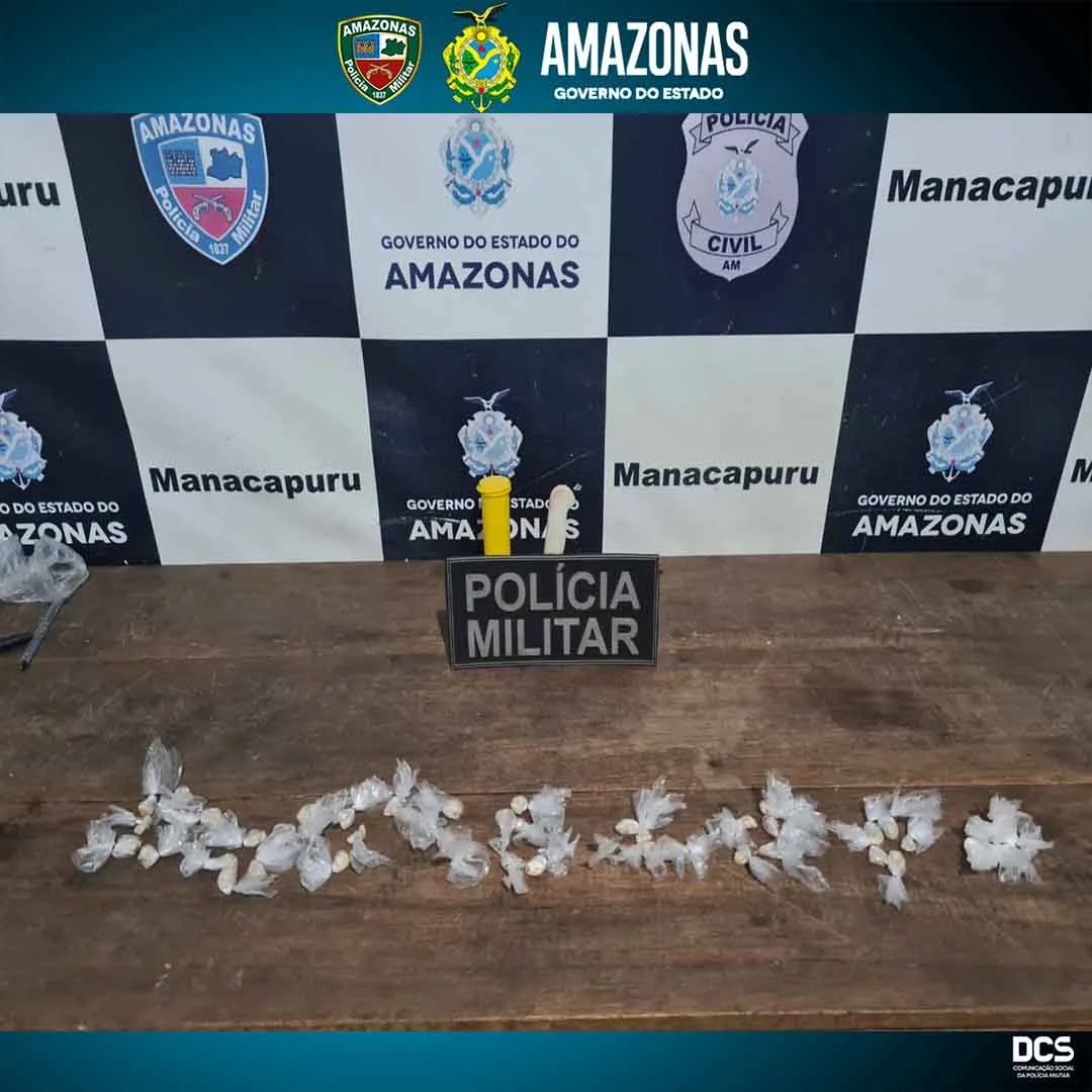 Polícia apreende um adolescente envolvido com o tráfico de drogas no AM