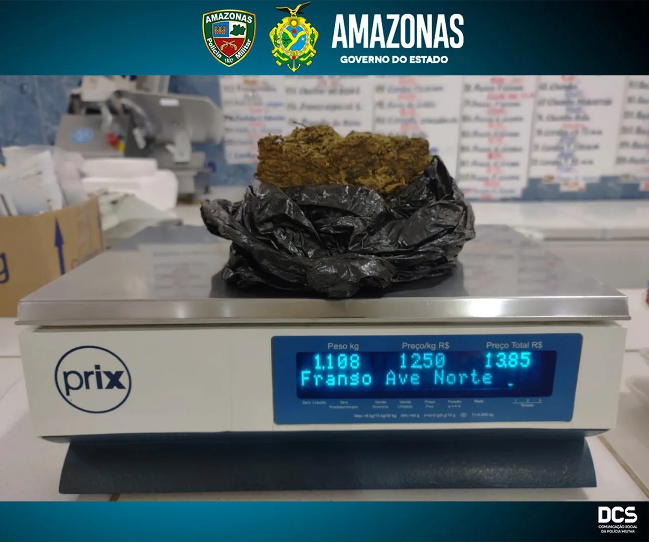 Polícia Militar prende homem por tráfico de drogas no interior do AM