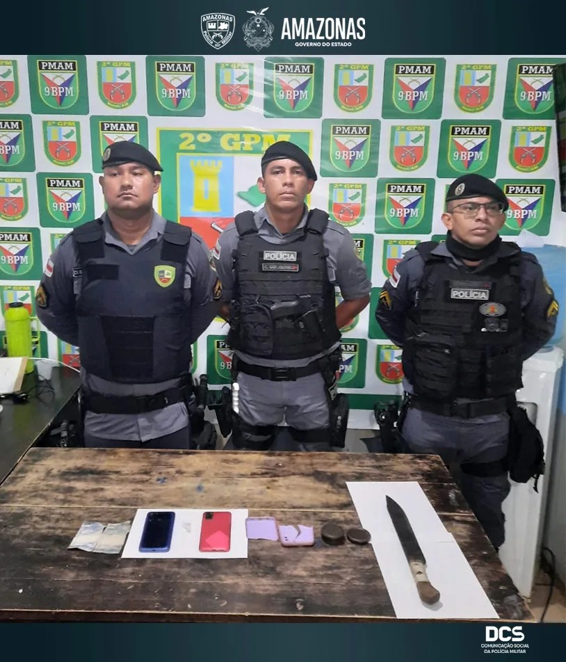 Polícia Militar apreende adolescente e envolvidos em roubos no AM