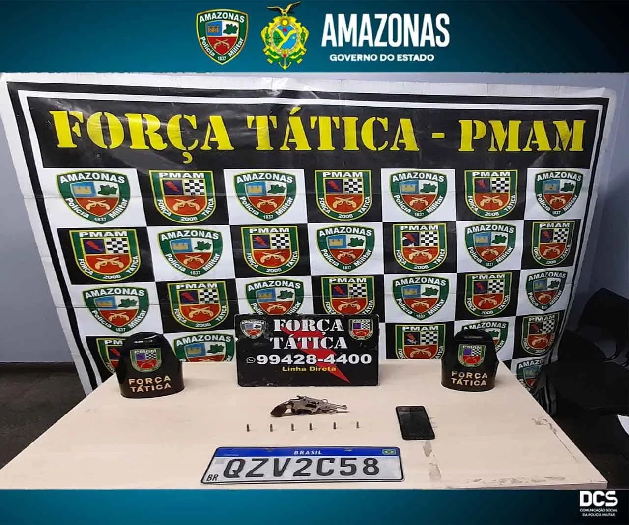 Força Tática prende homem com arma em veículo usado em assaltos em Manaus