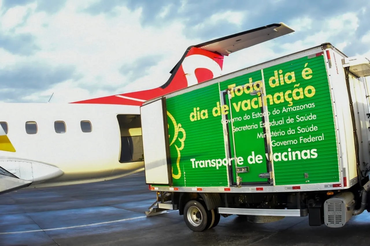 Distribuição de vacina Coronavac chega ao interior
