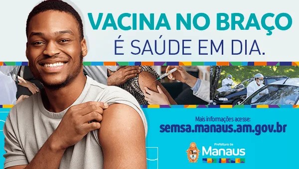 Vacina no braço é saúde em dia