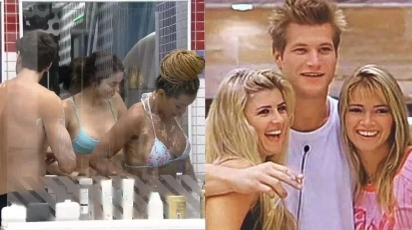 BBB 22: Lucas toma banho com Eslovênia e Natália