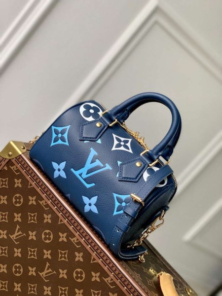 Why Everyone Wants the Louis Vuitton Dog Keychain This Season 5 LV M46517 Louis Vuitton Speedy Bandoulire 20 Gradient Blue