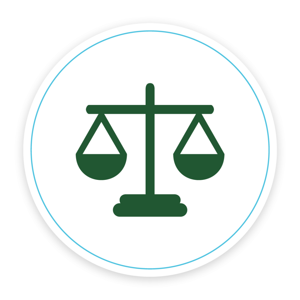 Equality and fairness vector icon illustration for logo, emblem or symbol use. Week 24 Fairness The Positivity Project