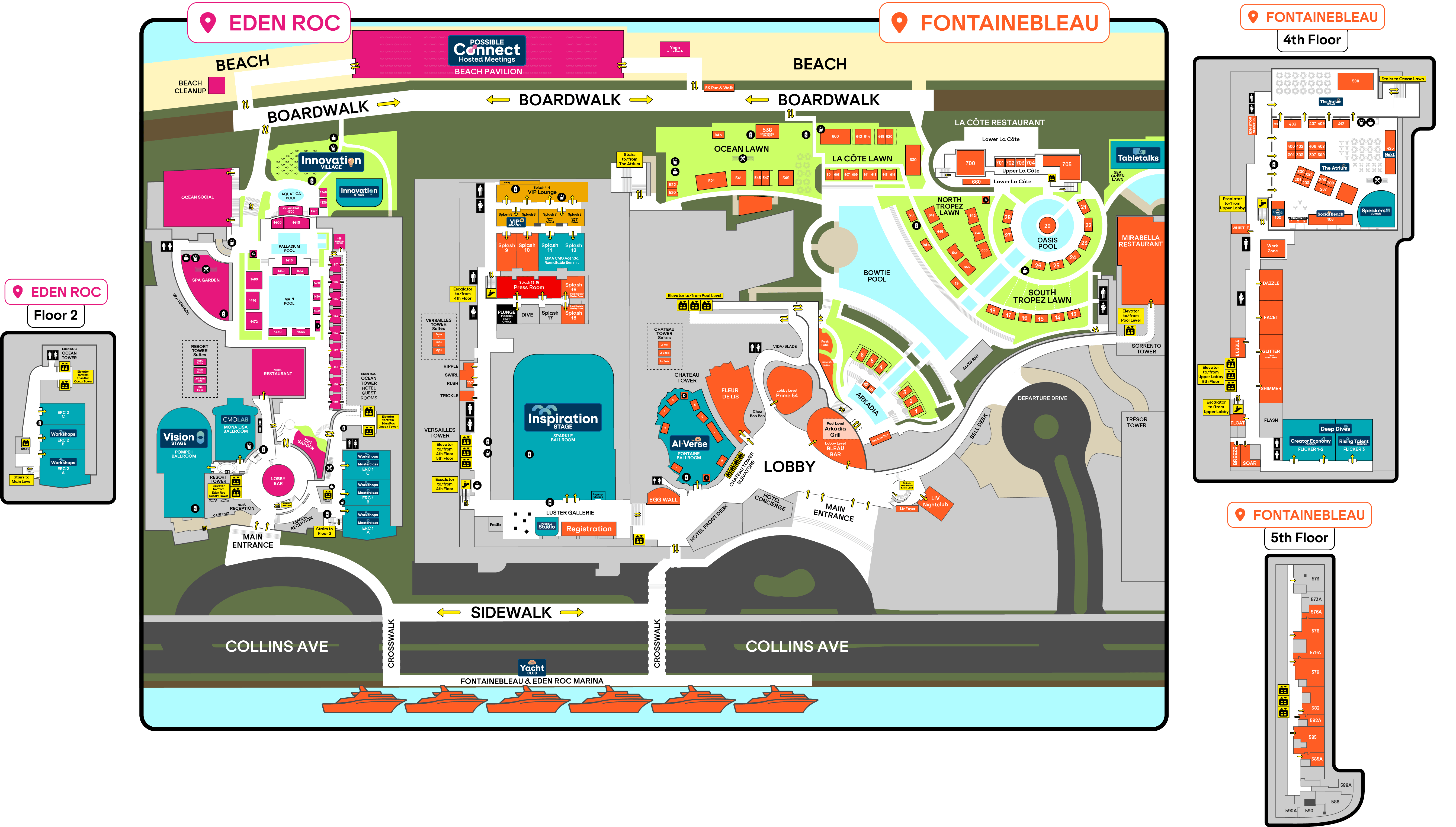 POSSIBLE 2026 Attendee Hub FAQ Plan Your Event Experience 4.6.26 PB Map All Areas@3x 3 