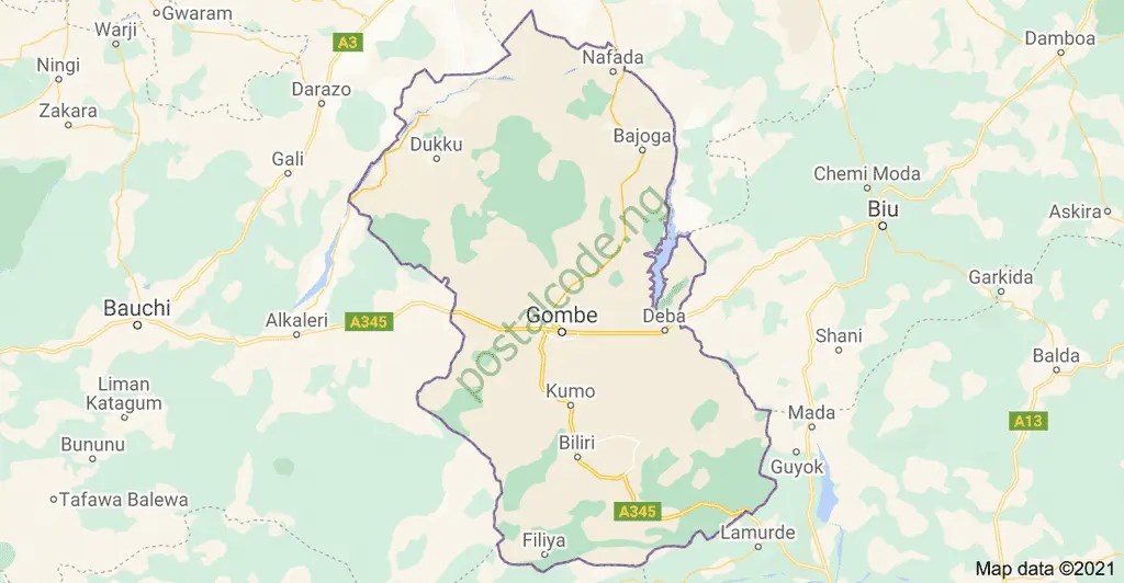 Gombe map
