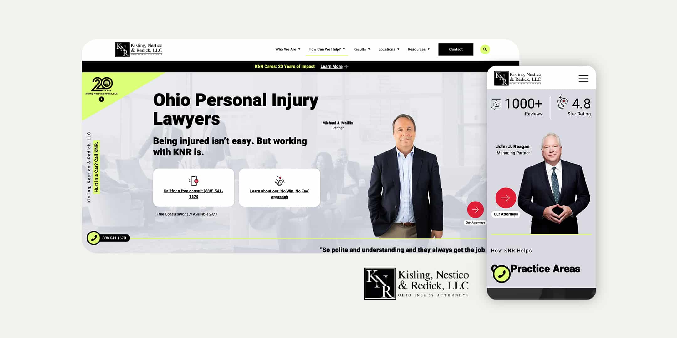 KNR Legal website