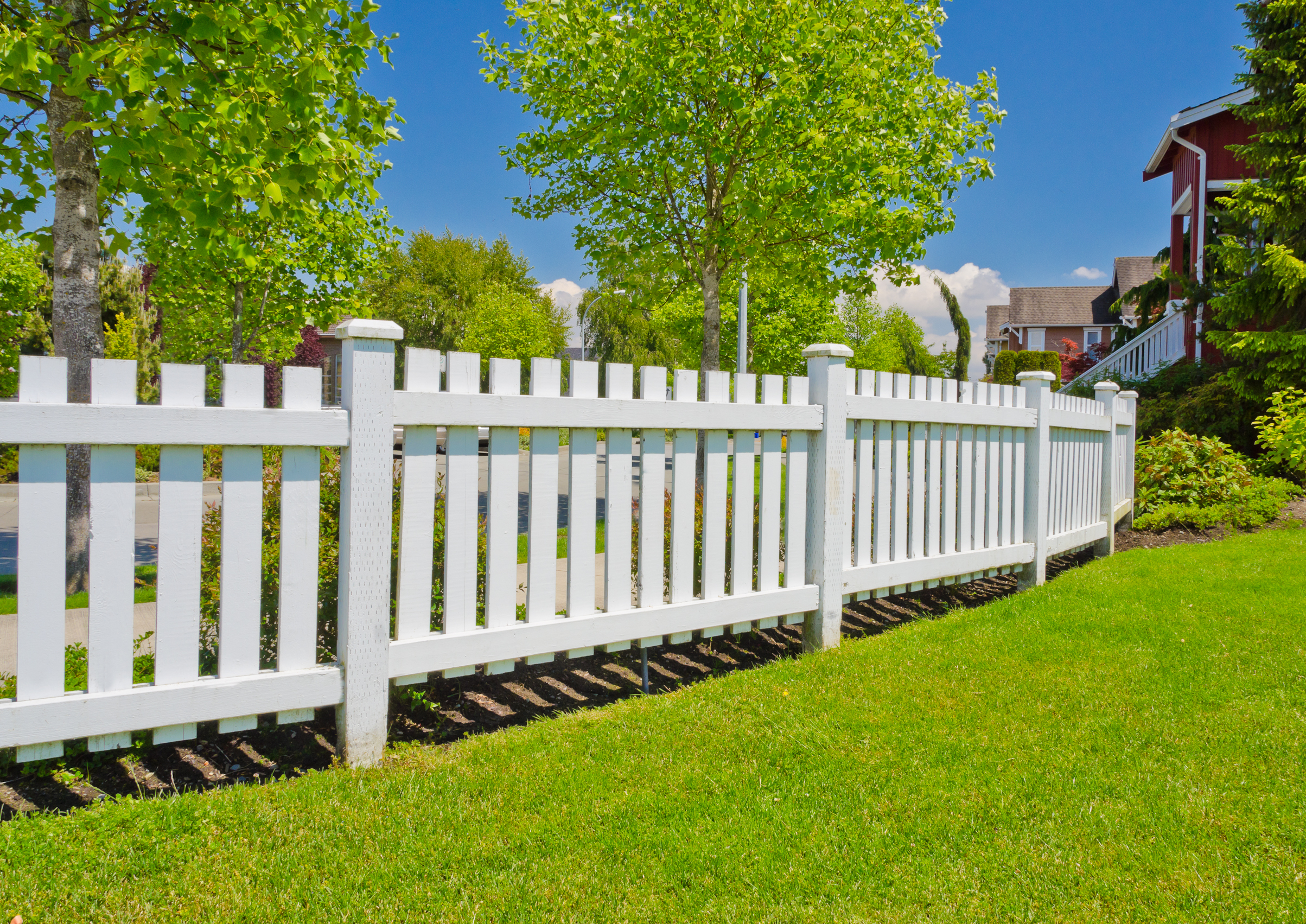solid picket fence