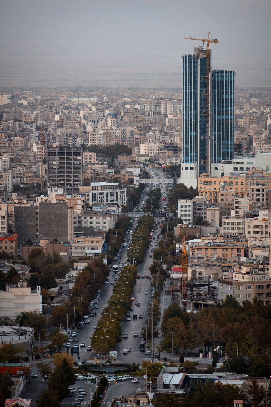 birds eye view of mashhad