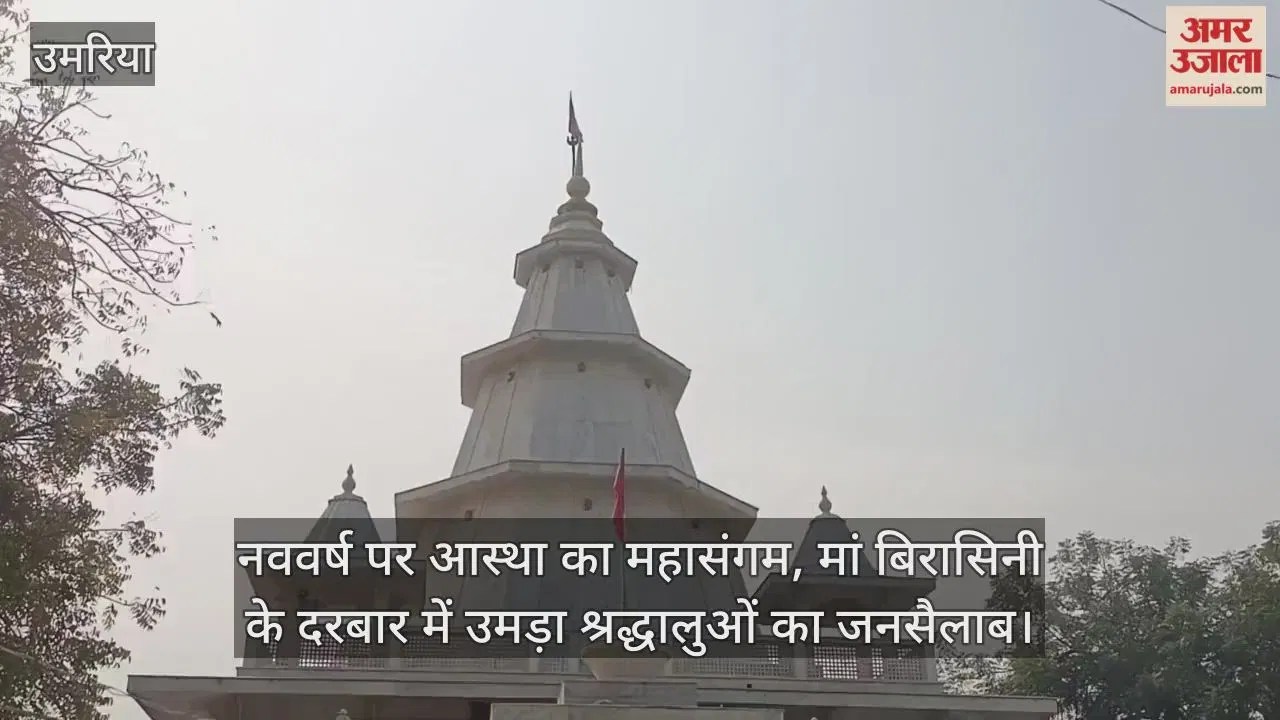 Umaria News: मां बिरासिनी के दरबार में उमड़ा आस्था का सैलाब, नववर्ष के पहले दिन भक्तों ने लिया आशीर्वाद