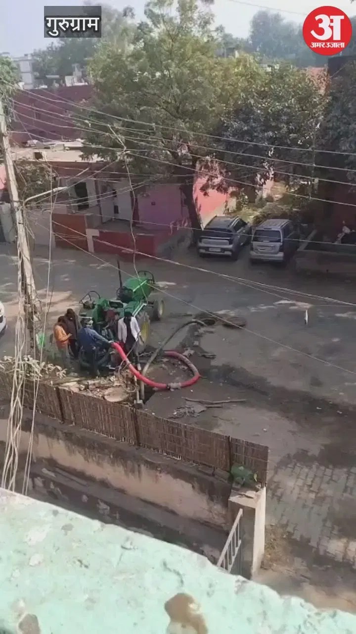 गुरुग्राम: सेशन हाउस के पास बरसाती नाले में डाला गया सीवर का गंदा पानी  Latest Haryana News