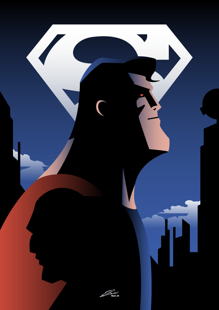 Superman Animated Series Poster Art Posterspy