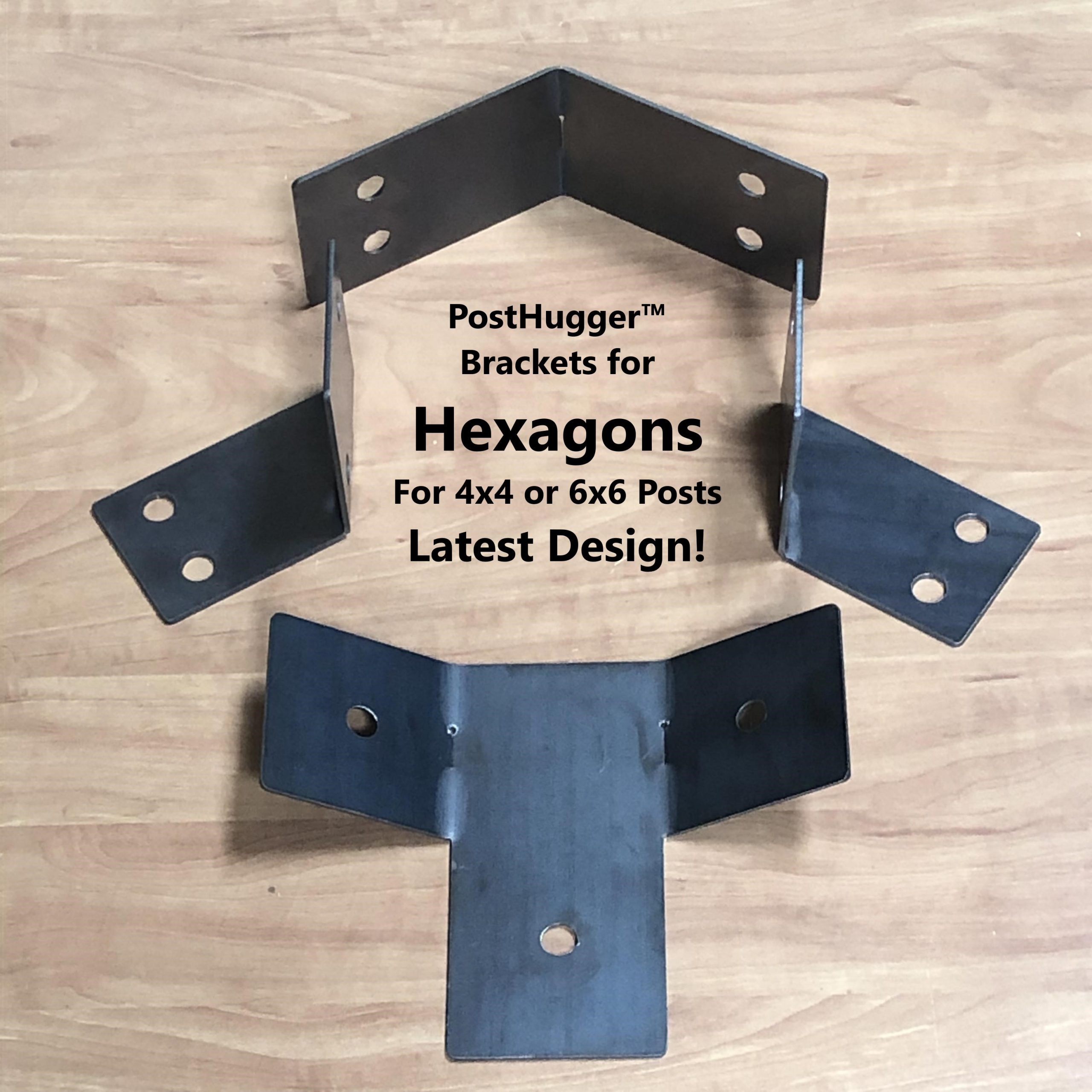 newest design of hexagon pergola brackets for 4x4 or 6x6 posts