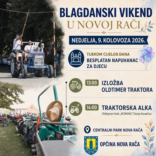 BLAGDANSKI VIKEND U NOVOJ RAČI