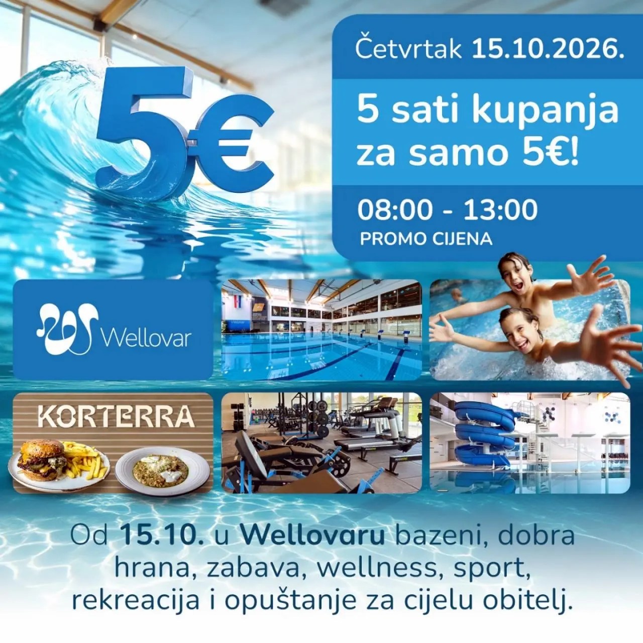 5 sati kupanja za samo 5 eura