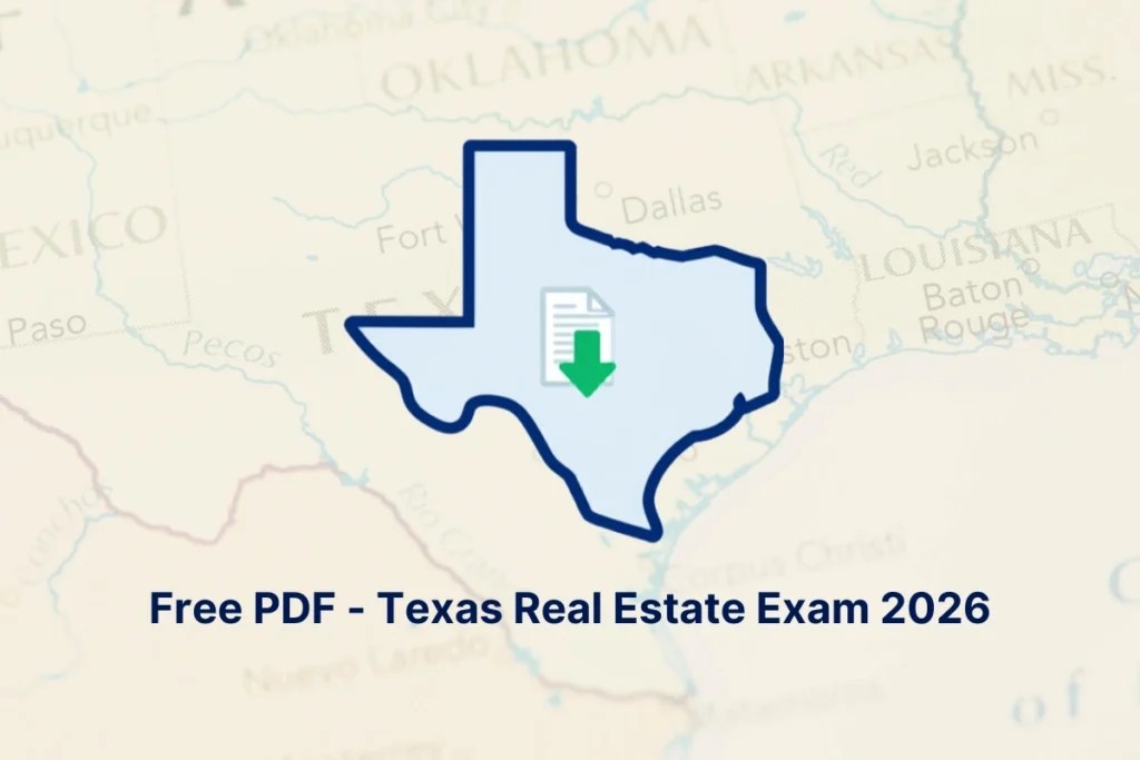 Texas Real Estate Exam Questions and Answers PDF | Free 2026