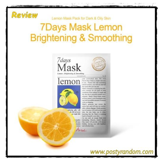 [Review Masker] Ariul 7 Days Mask Lemon