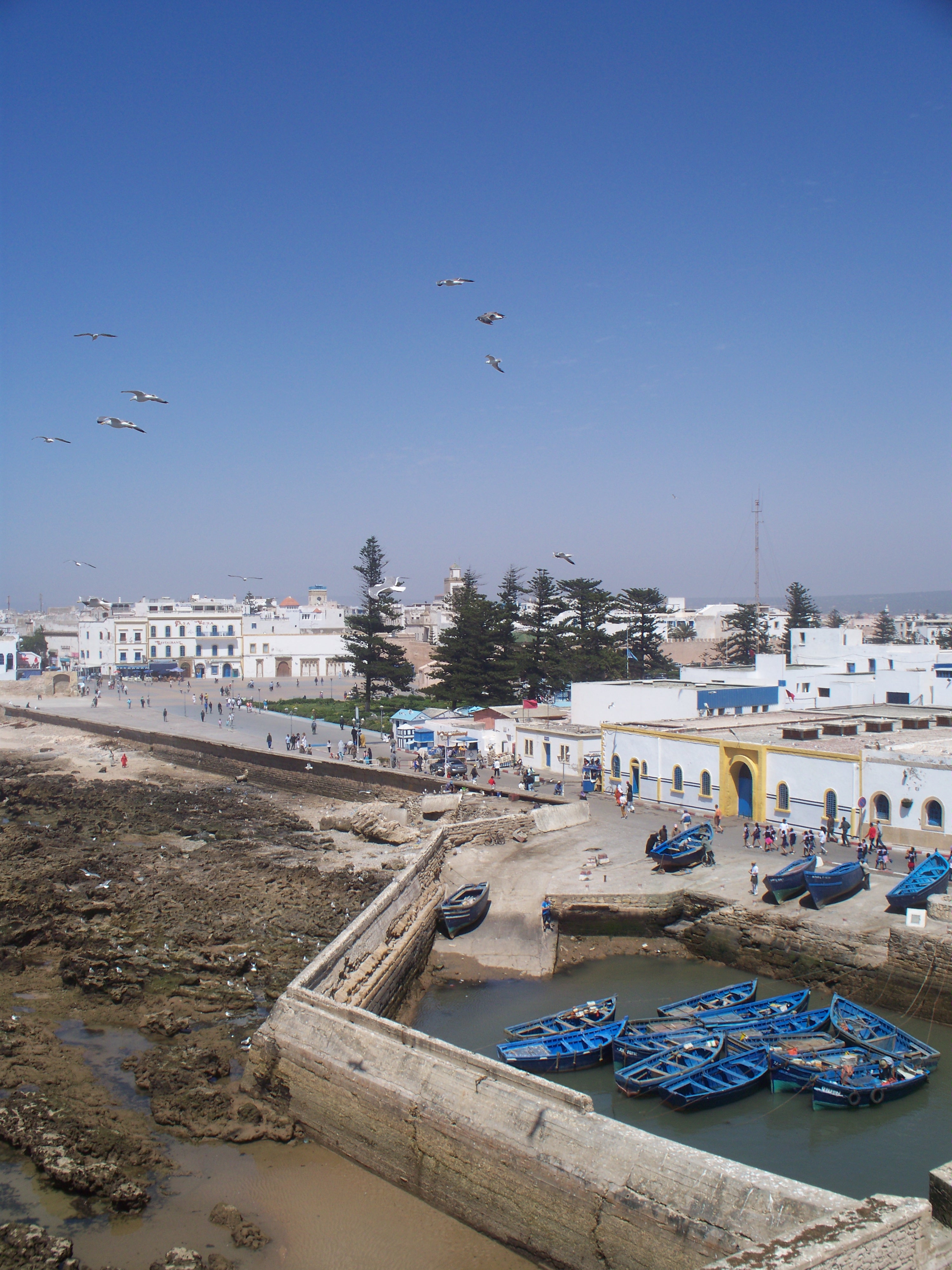 View of the town from the city wall.