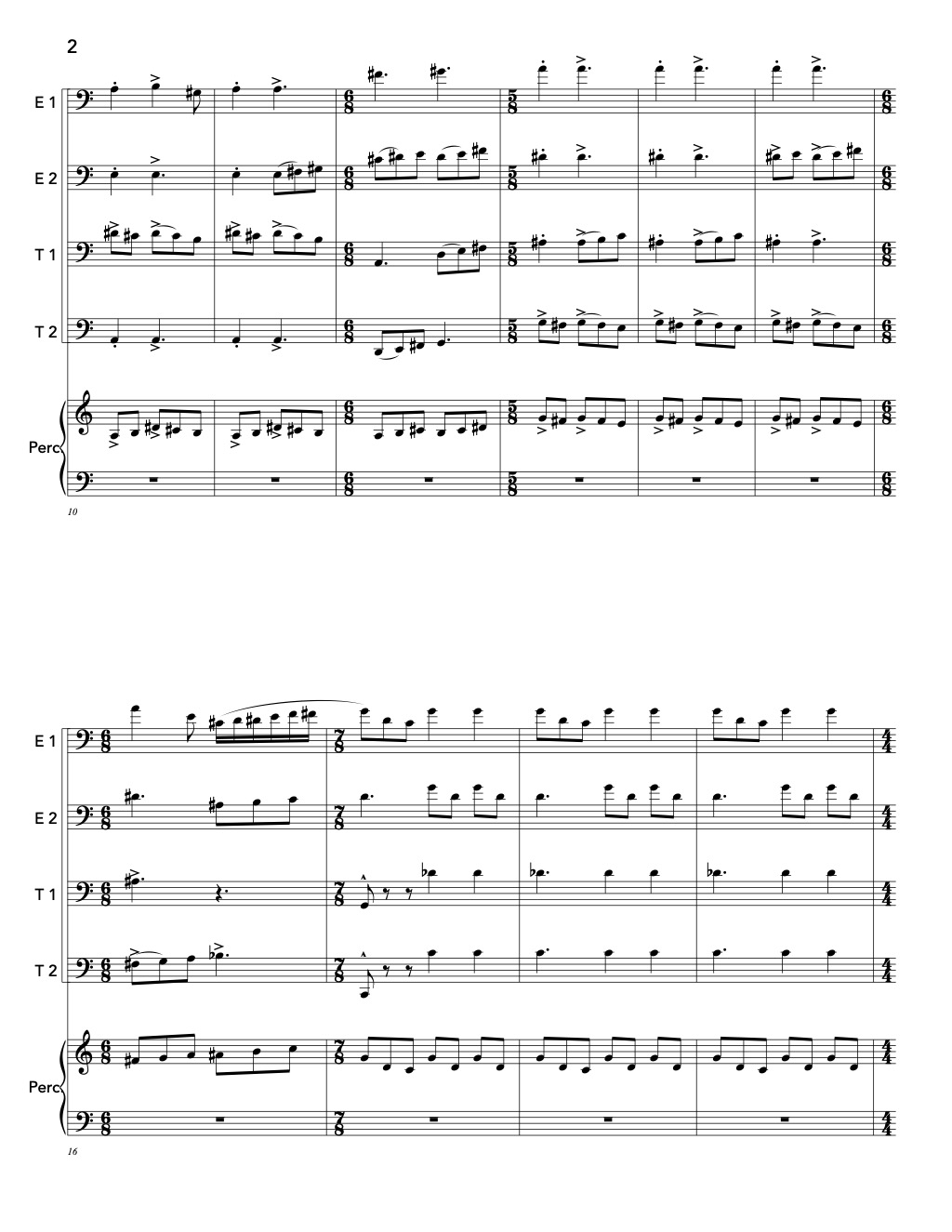 Wind Sketches for Tuba-Euphonium Quartet (PDF download) - Potenza